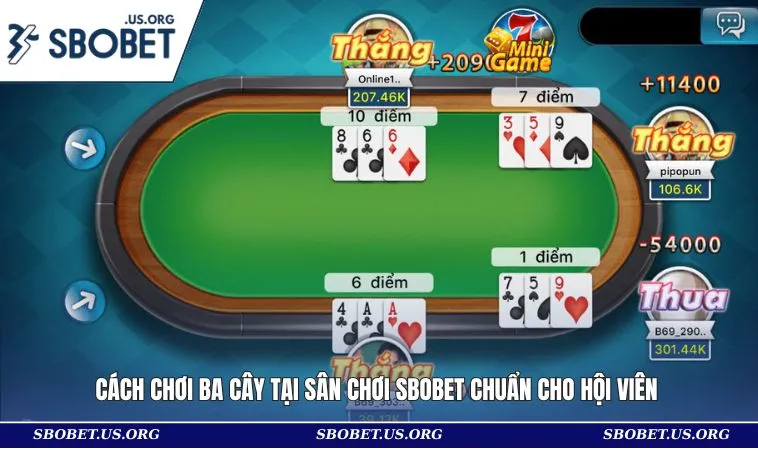 Cách Chơi Ba Cây Tại Sân Chơi SBOBET Chuẩn Cho Hội Viên