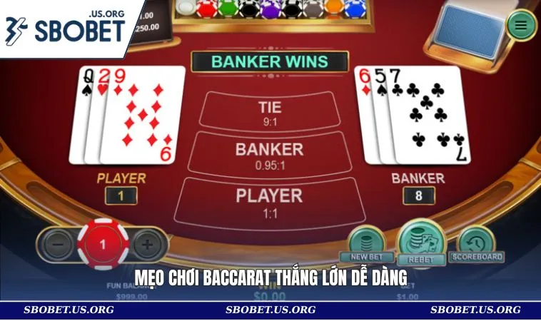 Mẹo chơi baccarat thắng lớn dễ dàng
