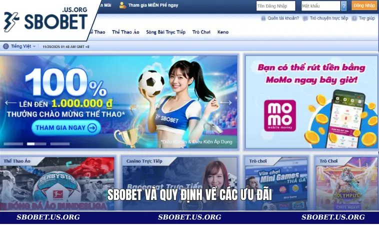 SBOBET và quy định về các ưu đãi